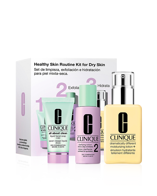 Set de Limpieza e Hidratación De 3 Pasos para Piel Mixta a Seca