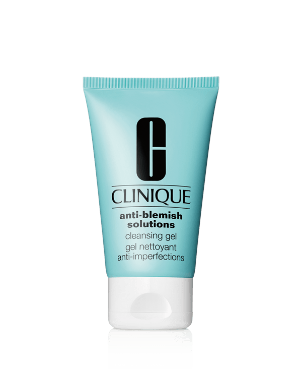 Gel Limpiador Paso 1 Facial Anti-Blemish Solutions™ Cleansing Gel, Un ligero y espumoso limpiador en gel que ayuda a disminuir el acné y a prevenir la aparición de brotes en el futuro.